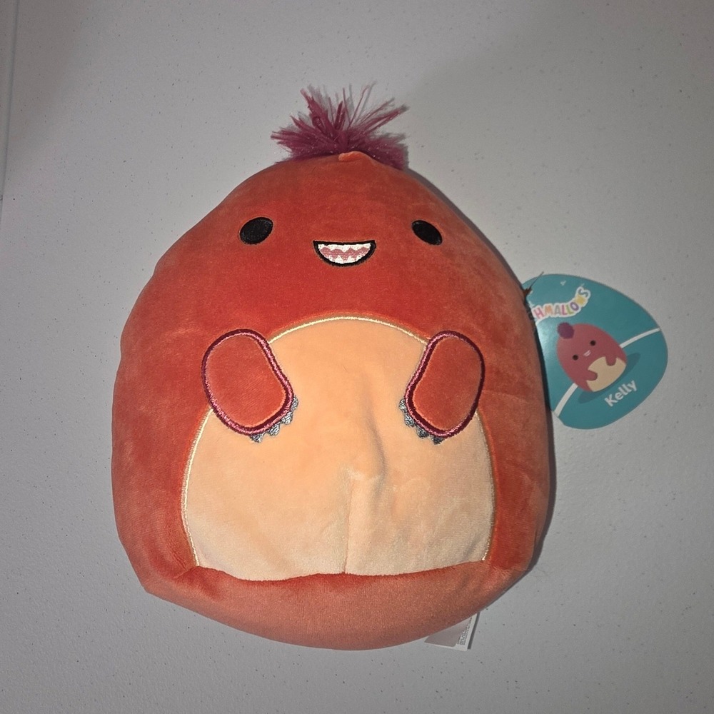 Squishmallows‎ Kelly the Dark Pink Monster 8 inch Plush Toy with Tags 2023